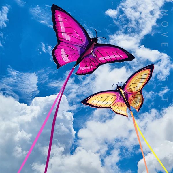 Kostenlose Lieferung von Butterfly Set Flying Toys, geeignet für Kindersätze Leicht und Linien Windsätze Spulen aufblasbare Displaysets 240428
