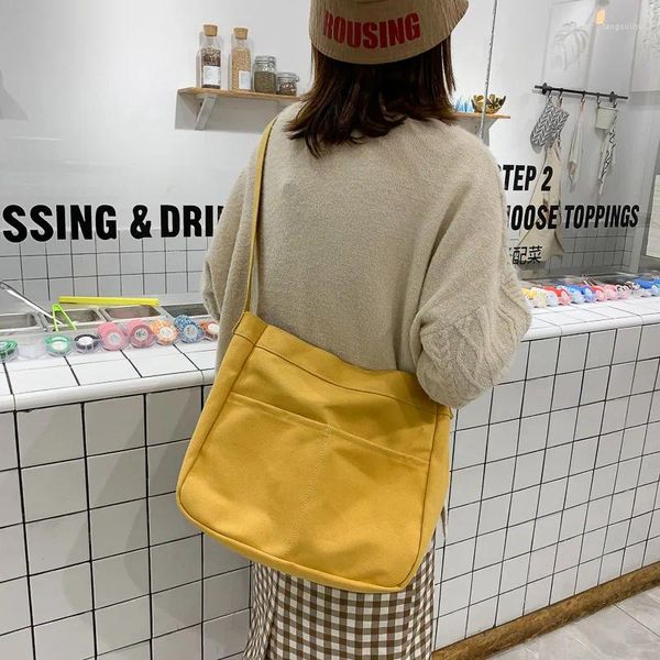 Borse per la spesa da donna Shopper Bot Bag Female Causal Zipper Spalla Messenger Fashion Grande Student Bookbag Reusable