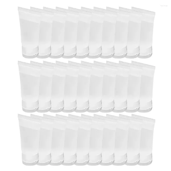 Garrafas de armazenamento 25pcs Squeeze Hand Cream Hand Recipiente de garrafa de recarga portátil para loção (10 ml fosco)