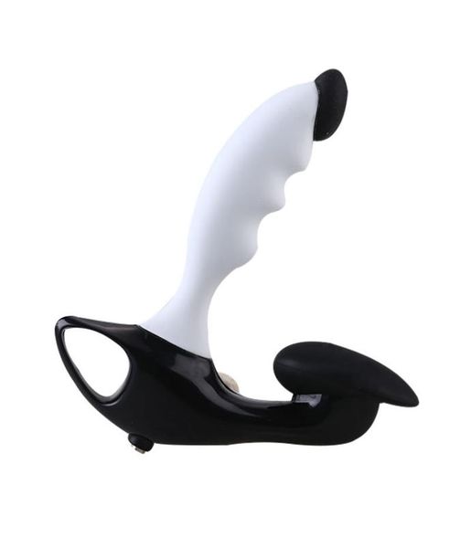 Prostato Massager Anal Sex Toys Plug per calcio Elettro Electric Pulse Shock Therapy Terapia per gli uomini Whiteblack5105566