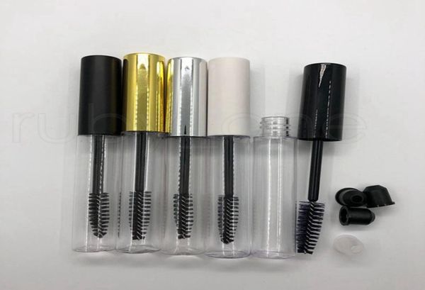 Le bottiglie di imballaggio del tubo di mascara da 10 ml compongono tubo di mascara portatili trasparenti in plastica vuota con spazzola per la bacchetta per ciglia RRA18847480200