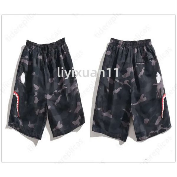 Bapessta Shorts Mens Designer Shark Shorts Swim Шорты светящиеся инвентарные шорты Bapesta Bapesta Камуфляжные толчки пляжные брюки Высококачественные строчки 480