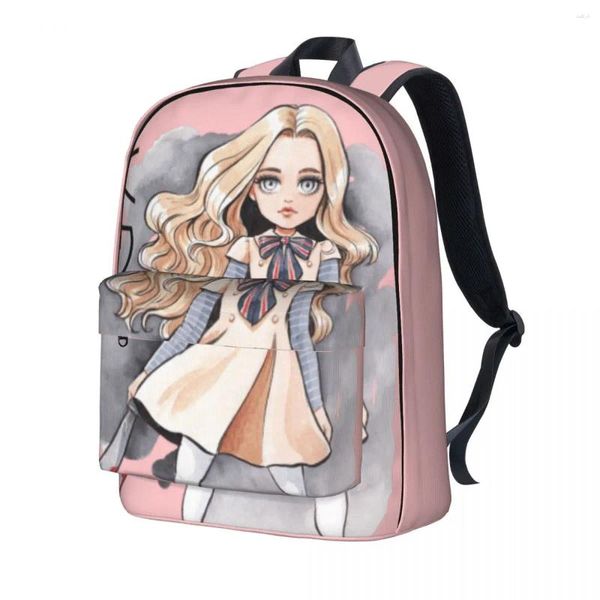 Backpack M3Gan Movie 2024 Moda Pink Travel Xmas Presente Backpacks Feminino Kawaii School Saco Salfas Coloridas Rucksack
