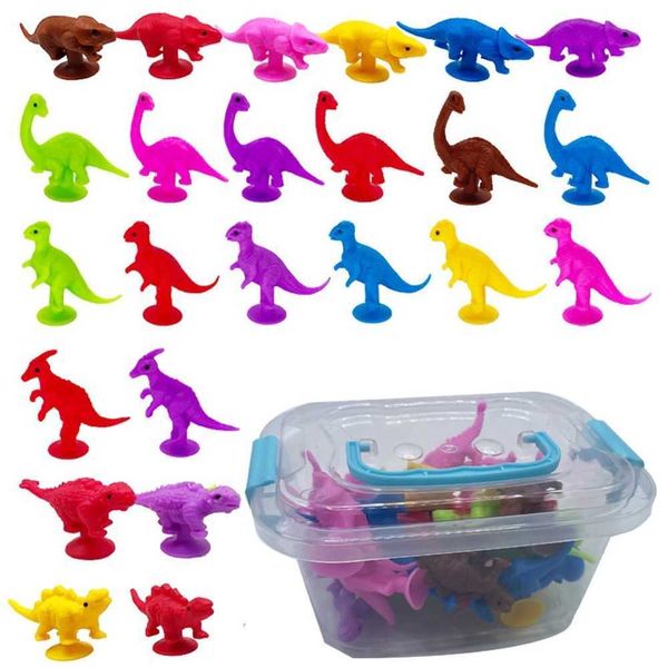 Outros brinquedos 24 xícaras de tensão Toys de dinossauros Copos de dinossauros fofos Alívio do estresse animal Toys Ansiedade Party Desconto com armazenamento boxl240502
