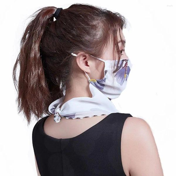 Sciarpe donne in chiffon esterno esterno comodo sciallone a scialle maschera balaclava a metà protezione facciale gira velo da sole ne r2t0