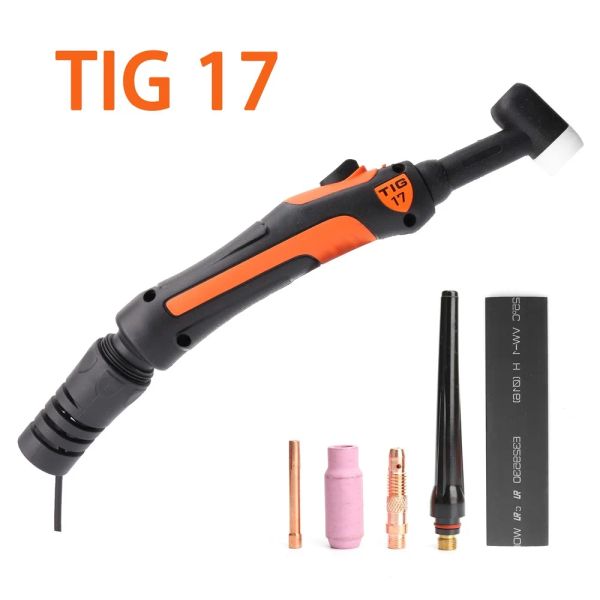 BITS PROFESSIONALE WP17 TOG TIG 150A GTAW TUNGSEN SALUDAZIONE Pistola Argon Raffreddata Air WP17V VAE GAS VAE W7FV Torcia di saldatura Tig flessibile