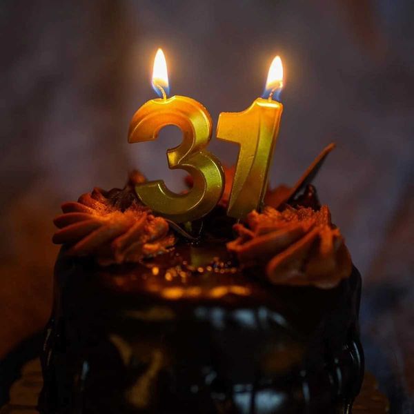3pcs Candles 1pcs № 0-9 Золотая торт свеча красочная цифровая свеча вечеринка по случаю дня рождения свадебный торт свечи благосклонности торт украшения аксессуары