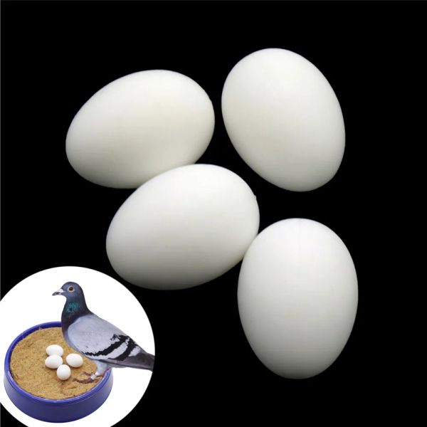 Ninhos 50 PCs Produtos Simulação Ovos de pássaro Ferramentas de avicultura de pombo falsas Ovos de tração de ninho de plástico ovos