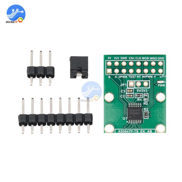 Zubehör AS5047P AS5047D -Encoder SPI ABI Port Impulsbreite Modulation Magnetic Encoder Adapter Board Modul 3.3V 5V