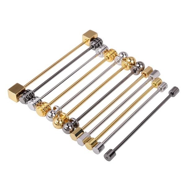 OBN Copper Metal Metal Collar Bar Pin Pin em forma de colarinho clássico Clasp Clasp Casual Business Jewelry9603385