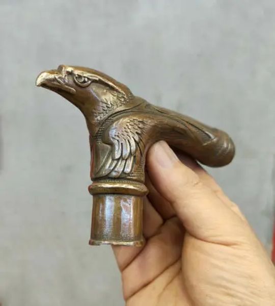 Esculturas vitorianas victorian bronze hand esculpida estátuas de águia antiga bengala de bengala de bengala