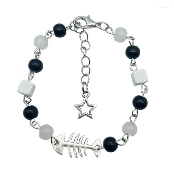 Braccialetti di fascino eleganti pesci a sospensione a sospensione bracciale per tallone di gioielli accessori per abiti casual e per feste