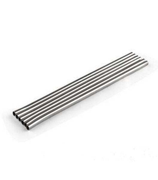 100 шт. Соломенные стали из нержавеющей стали, пить присоса 85 Quot Eco Metal Metal Drink Straws Bar Drinks Очистка щетки DHL F6053586