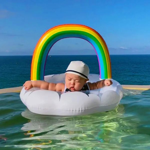 Blöcke Baby Schwimmring Iatable Float Sitz Säugling schwimmende Kinder Kinder sichere Sommer Schwimmkreis Wasser Spaß Strandpool Spielzeug Spielzeug