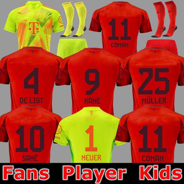 S-4xl 24 25 De Ligt Kane Maglie da calcio Sane Bayern First-Ever Munichs Danke Franz Gnabry Coman Dier Davies Kimmich Shirt Football Special 2024 Uniforms per bambini Minjae