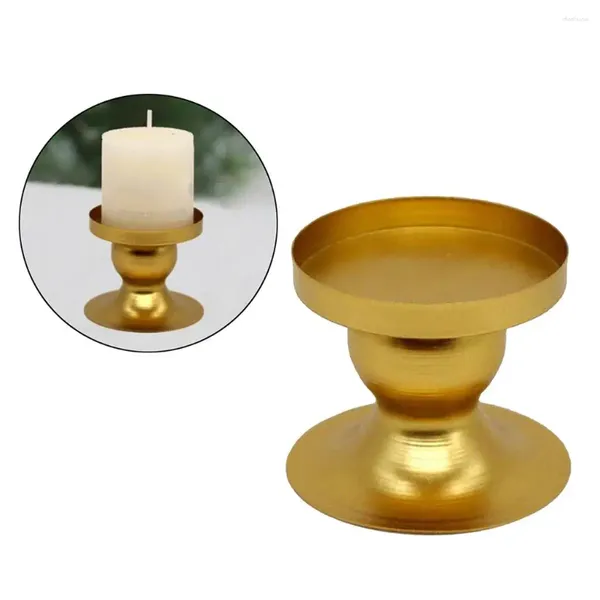 Titulares de vela Titular Golden Tea Light Light Decorativo Decorativo Votivo Candlestick Stand Table Centerpieces Decorações