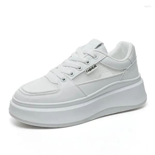 Gelegenheitsschuhe Frauen vielseitig und 2024 Frühlings Sommer Trendy Sneakers dicke Sohlen atmungsaktiv