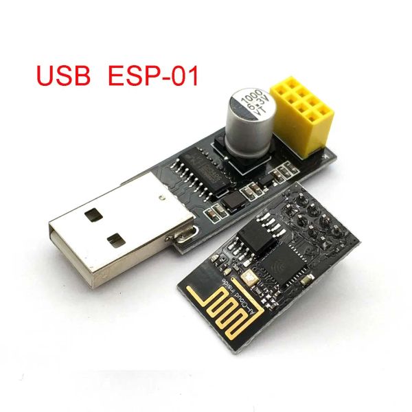 Accessoires ESP01 Programmierer Adapter UART GPIO0 ESP01 adaptierer ESP8266 CH340G USB an ESP8266 Serienmodul Wireless WiFi Developent Board