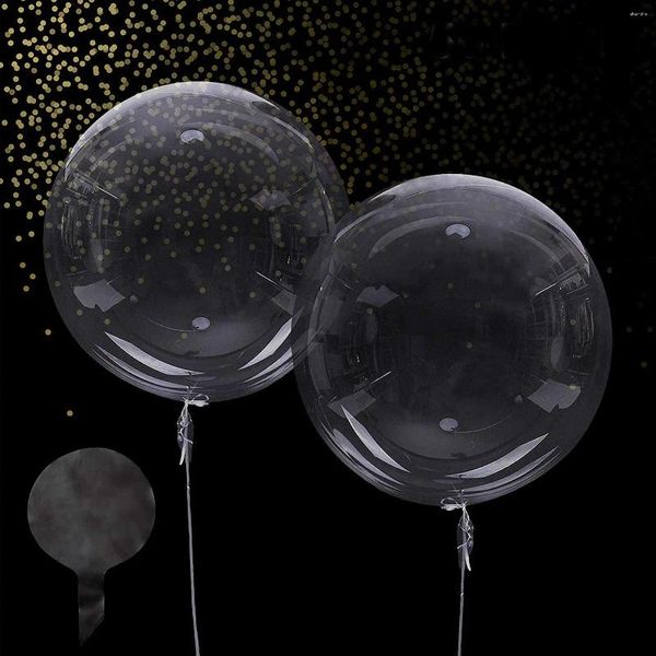 Party -Dekoration 50 PCs klare Boboballons 20 Zoll transparenter Bubble Ballon für leuchtende LED -Hausdekoration DIY Weihnachtsveranstaltungen