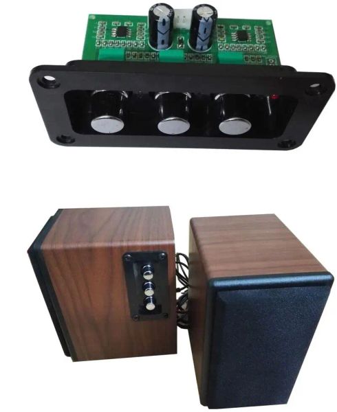 Amplificatore NE5532 HIIF Stereo Stereo senza perdita di perdita di tono di regolazione dei bassi per altoparlanti dell'amplificatore digitale con pannello