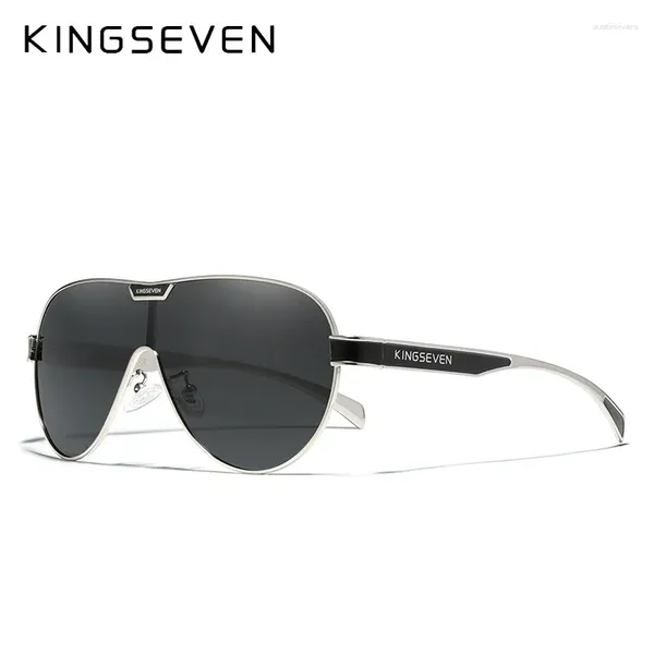 Солнцезащитные очки Kingseven Высококачественные пилотные мужчины женщины поляризованные зеркальные очки