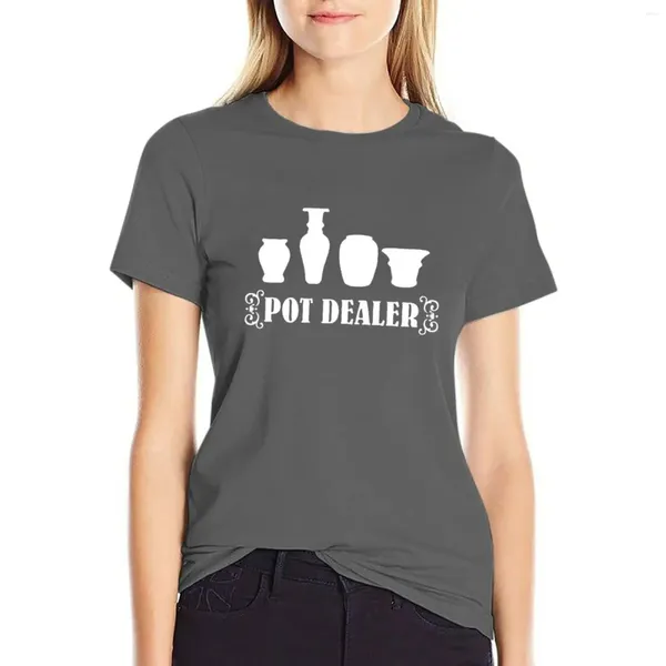 Frauenpolos Pot-Händler Keramik T-Shirt Plus Size Tops Womans Clothing