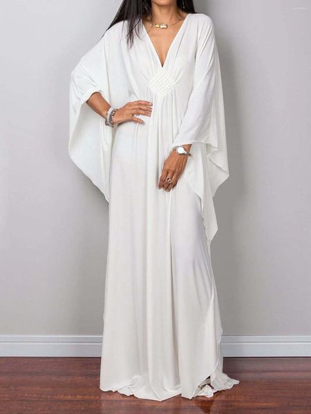 Греческая богиня длинное платье Batwing рукав туник пляжные прикрытия носить пляжную одежду Kaftan Maxi K4427