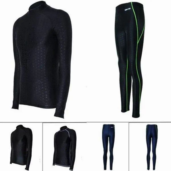 Abiti da uomo muta da uomo a maniche lunghe snorkeling imitazione imitazione sharkskin guard jellyfish abiti da surf costumi da bagno