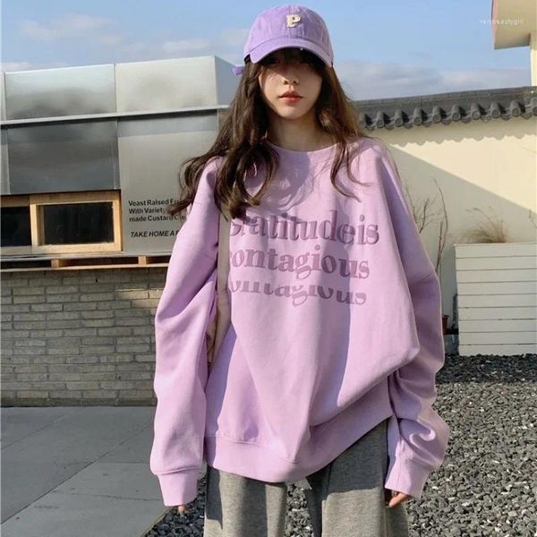 Damen Hoodies Letter Printed Hoodie Frauen Mode koreanische verdickte Kapuze -Sweatshirts Frau y2k Streetwear locker