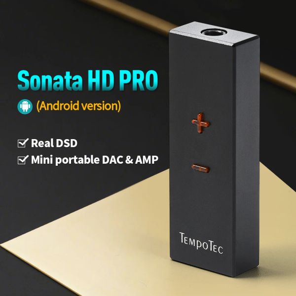 Усилитель усилитель Tempotec Sonata HD Pro Усилитель наушников Hifi Декодирование для Android PC USB Type C до 3,5 мм адаптер DAC Portable Audio Out Out Out
