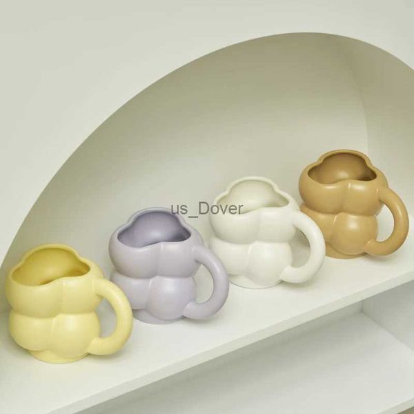 Tumblers tazze in ceramica tazze da caffè nuvole coppia tazze di caffè carine bolle tazza creativa drinkware 300ml h240506