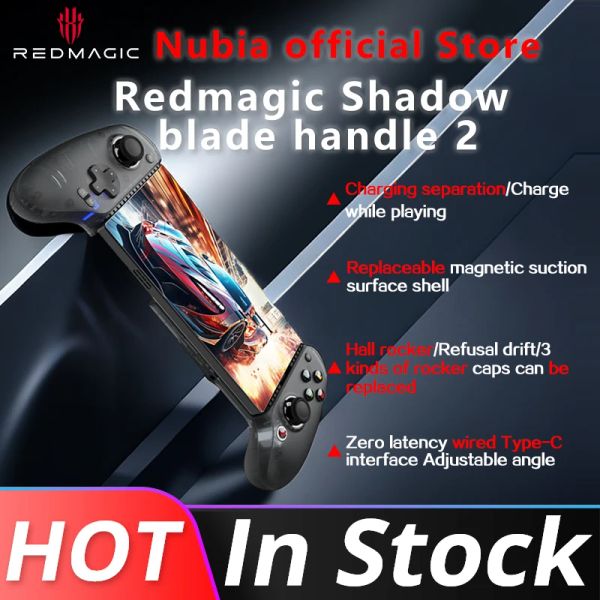 Topi Nuovo Redmagic Shadow Blade Gamepad 2 Per RedMagic 8 Pro testurite Impugnate di gomma morbida ESports GamePad GamePad