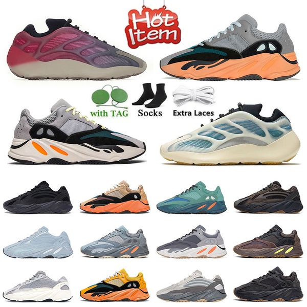 Designerschuhe Mode Laufschuhe 700 Frauen statische Komfort Cloud White Sports Mens V2 V3 Trainer Orange Schwarz 380 Hi Res Blue Sneakers Wave Runner Dhgate 36-46