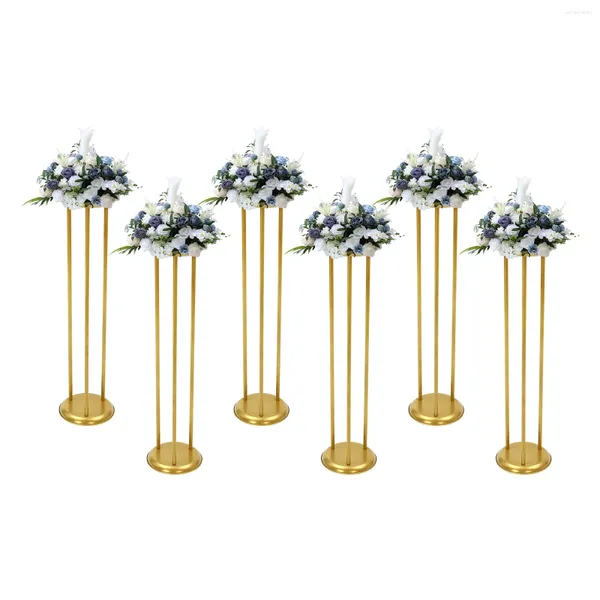 Vasos 20 80cm 6 PCs Display Gold Flower Stand Road Lead Pasiphe Vaso decorativo