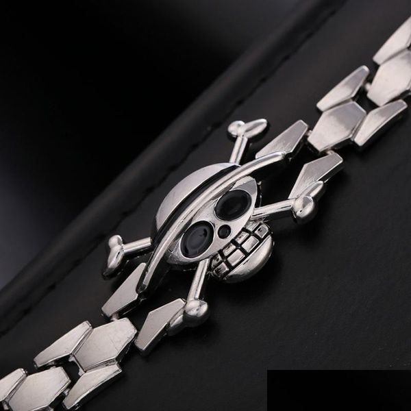 Charm Bracelets H f Hochwertige Ein -Stück -Schicht -Leichtmetall -Armband SKL Cosplay Accessoires Drop Lieferung Schmuck DHFFH