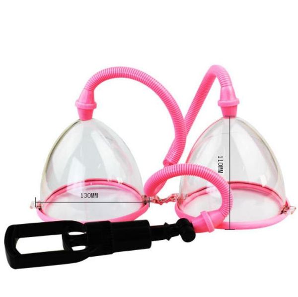 Aumentar o mamário MASSAGER BOMBREASTE ENCERAMENTO DE TAMANHO GRANDE Bomba de dispositivo de aumento de mama elétrica com copos duplos8634621