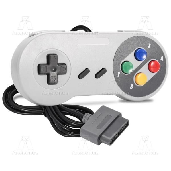 MICE SNES/SFC Controller Classic Wired Gamepad Control 16bit Retro Entertainment System Video Video Game Gaming Acessórios Joypad