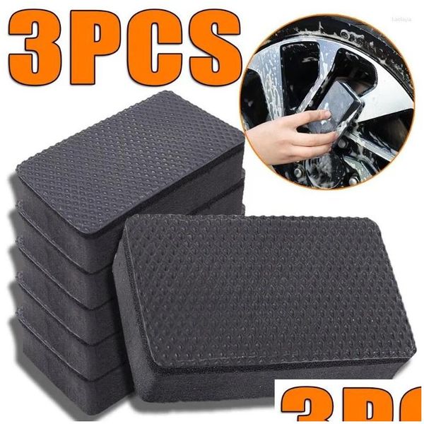 Strumenti per la pulizia delle auto Wash Solutions Clay Bar Decontamination Magic Pad Sponge Block Cleaner E gomito polacco di cera per canotta Nano Scrubing Gocce consegna dhwqp