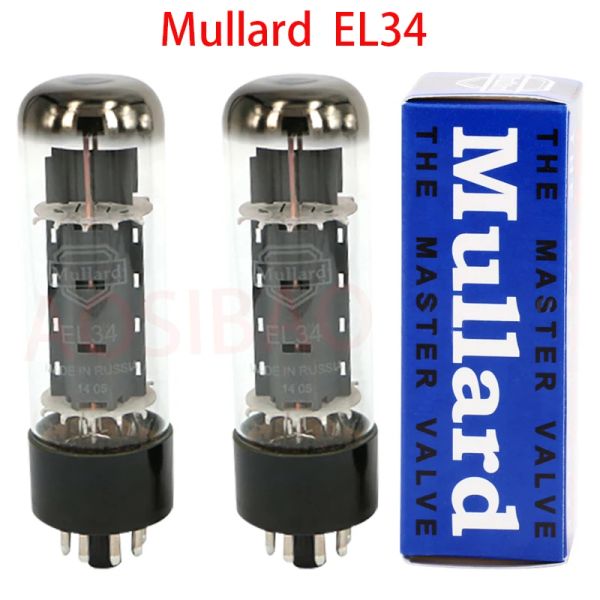 Amplificador Mullard El34 Vacuum Tubo Tubo eletrônico Válvula de correspondência de precisão Substitui KT66 6L6 KT77 6550 KT88 6CA7 5881 6P3P para amplificador