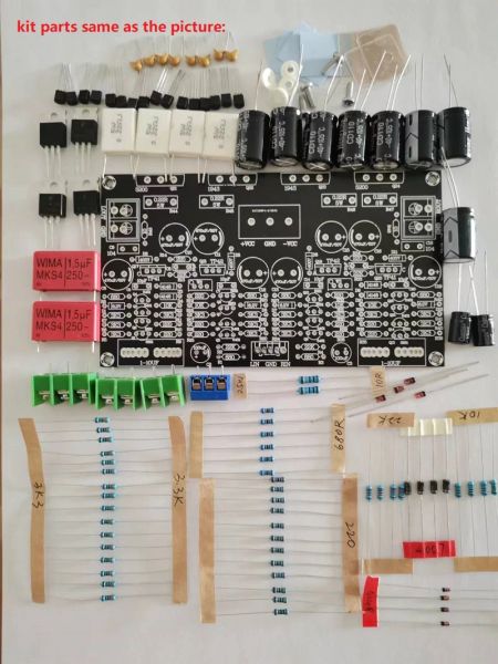 Amplificador Kits DIY 2SA19432SC5200 TTA1943/TTC5200 2.0 canal 100W+100W Circuito de amplificador de energia doméstico PCB PCB vazio DC+10V+45V