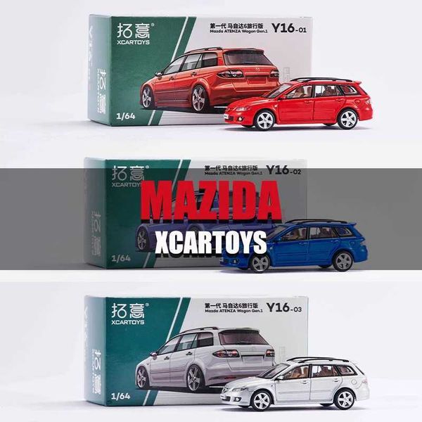 Diecast Model Cars Xcartoys 1/64 Mazda 6 Wagon Model Car Collection Legierung