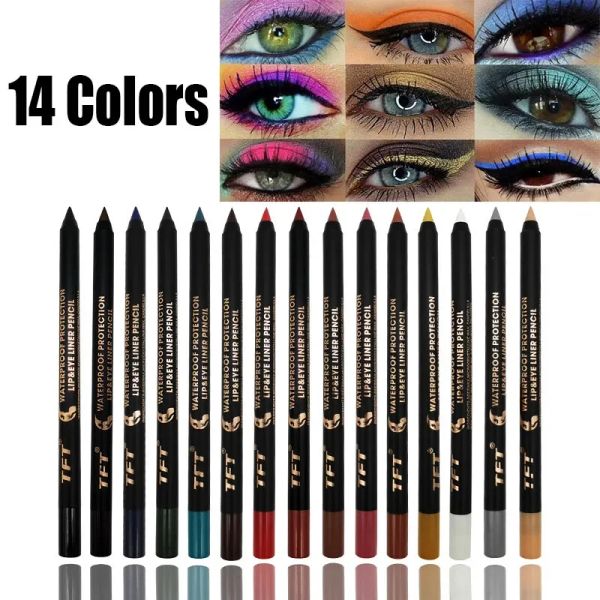 Case 14 colori Liquid Eyeliner Pencil impermeabile Colotto Colorato Penna Eye Highligh