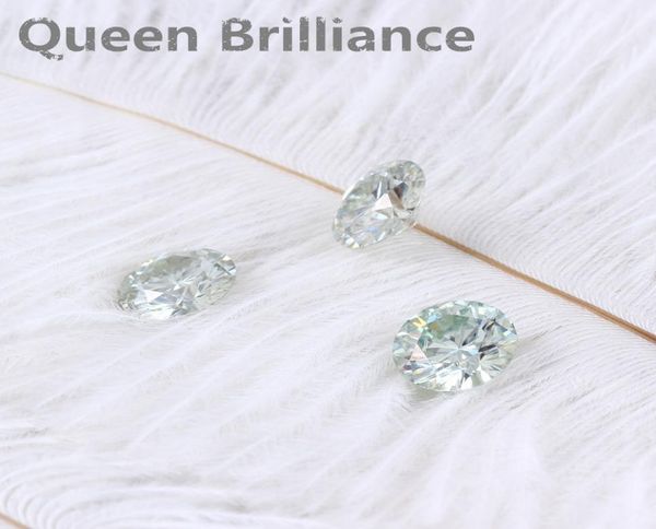 Moissanite de corte brilhante redondo 1 quilates 65 mm Luminosa teste de azul positivo Diamante cultivado Gems soltos pedras Excelente corte VVS18587598