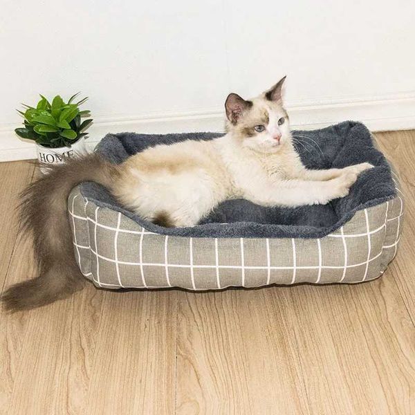 Letti per gatti mobili comodi nido di pet letti di gatto addensano tappetini per animali