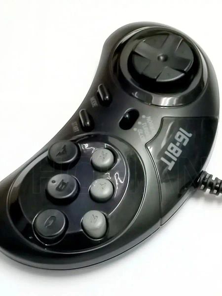 MICE Universal Handle Game Controller Klassische Wired 6 -Tasten für Sega Console PC MAC Mega Drive Gaming Accessoires Fernbedienung der Fernbedienung