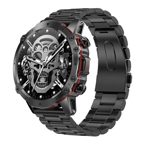 Uhren AK56 Smart Watch Men 1.43inch großer Bildschirm Bluetooth Call Music Player Sport Fitness Tracker Health Monitor SmartWatch
