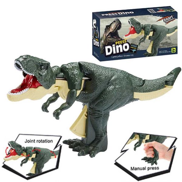 Altri giocattoli Decompressione del giocattolo di dinosauro Batteria creativa senza telescopio a spostamento di dinosauro violino per bambini regalo di Natale 240502