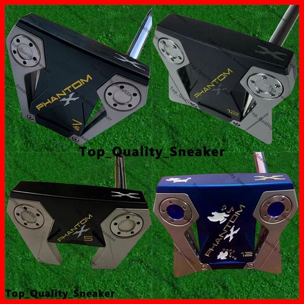 Phantom x 5 7,5 Pultse Golf Phantom x 12 Happy Dog Zyd87 Scotty Putter Scotty Camron Putter Golf Clubs Black с головным головным гольфом с логотипом 32/33/34/35 дюймов