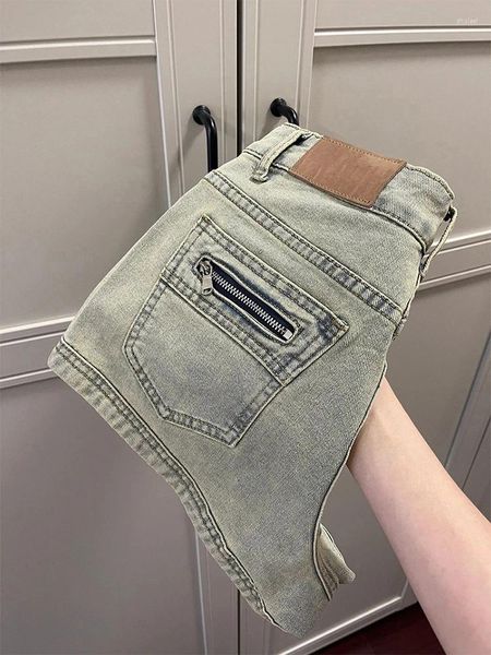 Jeans femminile 2024 Summer Women Fashion coreano 2000s 2000 Tide in denim Shorts gyaru High Waist Y2K Streetwear Jean Pants Sexy Vintage