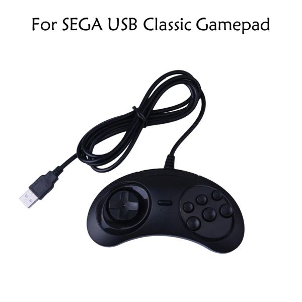 Topi nuovi bottoni cablati per sega USB Classic GamePad USB Game Controller Joypad per Sega Genesis/MD2 Y1301/PC/Mac Mega Drive